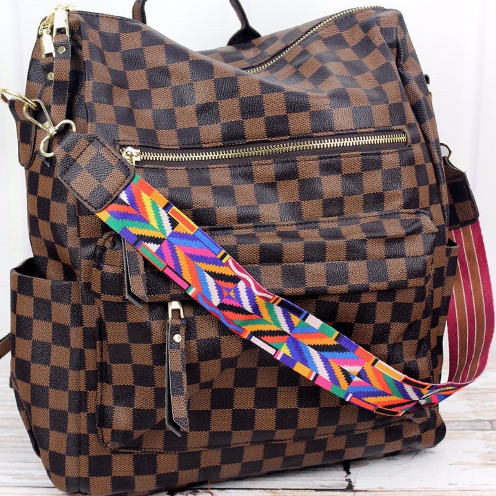 BRAND NEW BACKPACK TOTE CHECKERS